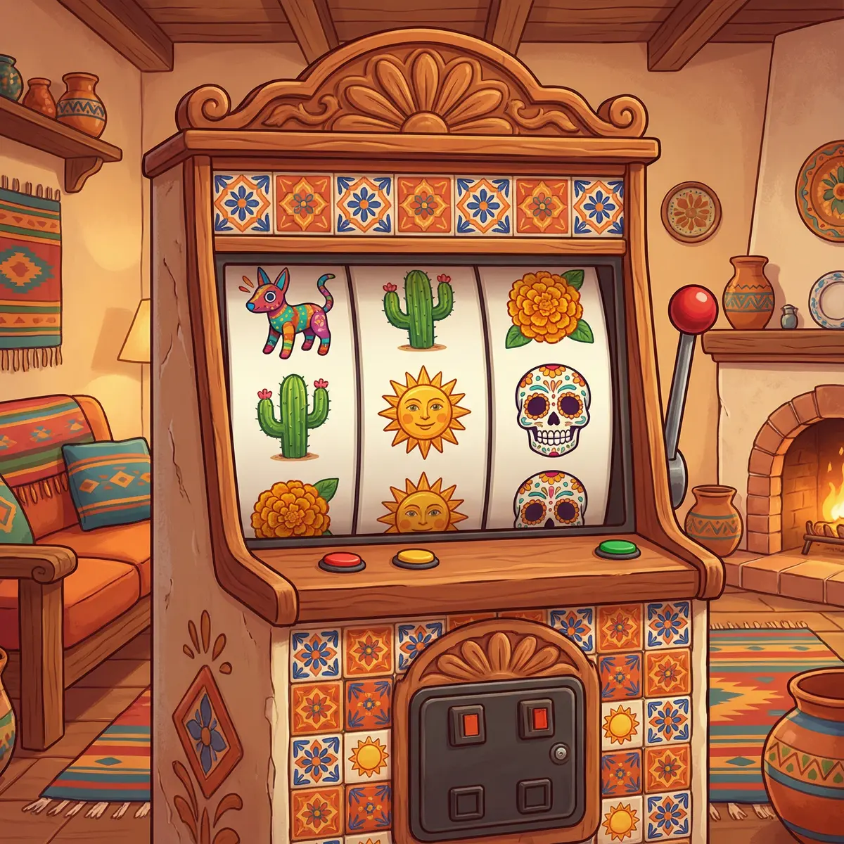 Tragamonedas coloridas con temática mexicana en Betmotion App